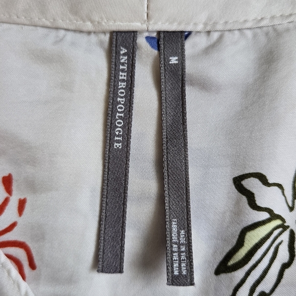 By Anthropologie Silky Patterned Pajama Top - Picture 9 of 12